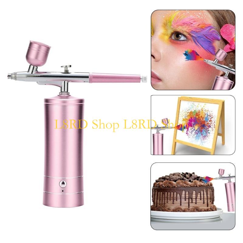 Airbrush Compressor Kit - L8RD bezprzewodowe pistolety natryskowe z dyszą