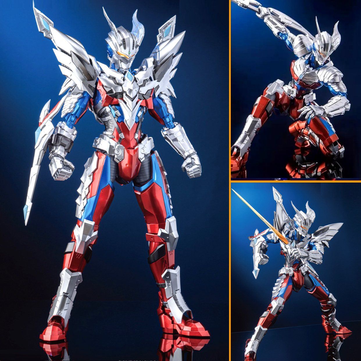 Model Kit Zero Megaman - Figurka Ultraman Zero Ultimate Mech, wielokrotne