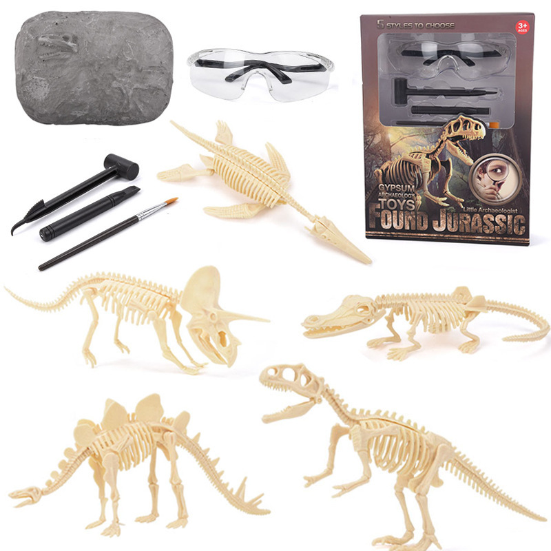 Model Kit Girls - Zestaw do wykopalisk fosiliów dinozaurów STEM