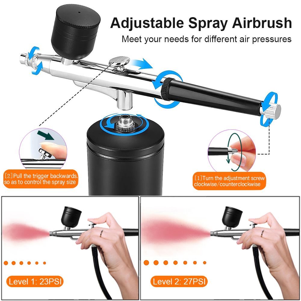 Malowanie aerografem Aerograf  – Airbrush Compressor Kit recenzja i cena