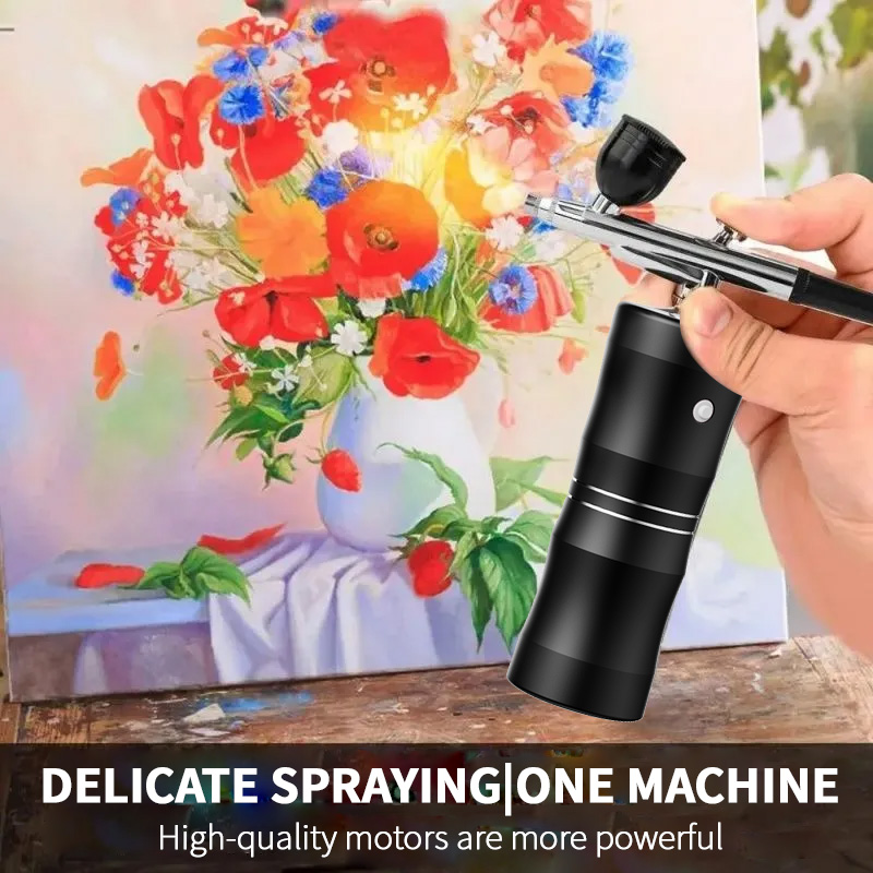 Oxygen Spray Mini zestaw spręż – Airbrush Compressor Kit recenzja i cena